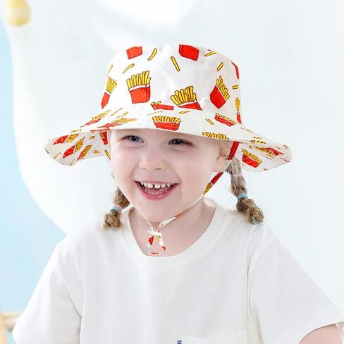 Summer Bucket Hat for Boys Girls Hawaiian Fruit Printed Fisherman Hat Unisex Baby Travel Beach Sun Cap in Saudi Arabia