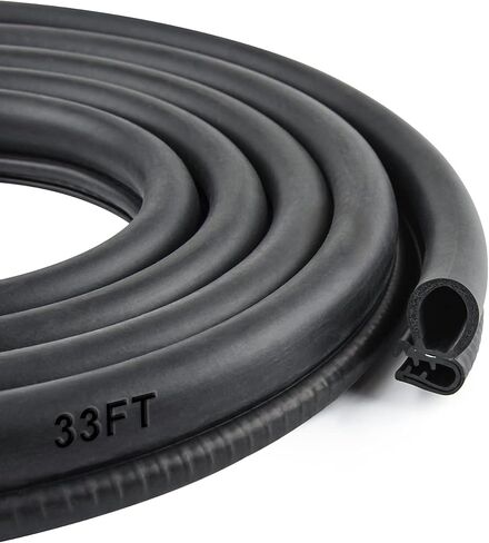 Car Door Rubber Seal Strip with Side Bulb, 10 Feet PVC Bulb Trim with EPDM Automotive Rubber Weather Striping for Cars, Boats, Trucks, RVs, and Home Applications in Saudi Arabia