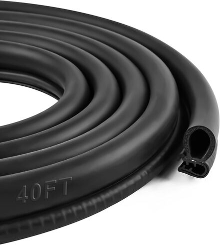 Car Door Rubber Seal Strip with Side Bulb, 10 Feet PVC Bulb Trim with EPDM Automotive Rubber Weather Striping for Cars, Boats, Trucks, RVs, and Home Applications in Saudi Arabia