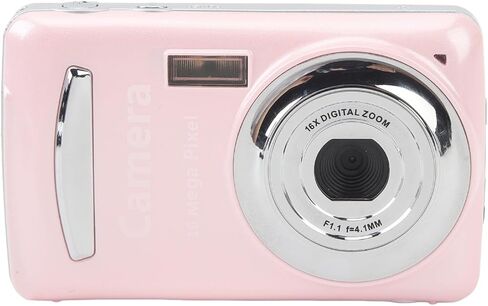 Digital Camera, 16MP 1080P HD Pocket Compact Camera with 2.4 Inch Screen, 16X Zoom Autofocus, Anti Shake, Portable Vlogging Camera, for Boys Girls Kids (Silver Gray) in Kuwait