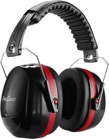 ProCase SNR 34dB Noise Cancelling Headphones, Sound Blocking Hearing Protection Earmuffs Noise Reduction Safety Ear Muffs with Adjustable Headband for Shooting Mowing Construction -Black in Saudi Arabia
