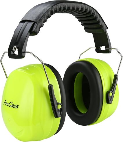 ProCase SNR 34dB Noise Cancelling Headphones, Sound Blocking Hearing Protection Earmuffs Noise Reduction Safety Ear Muffs with Adjustable Headband for Shooting Mowing Construction -Black in Saudi Arabia