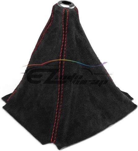 EZAUTOWRAP غطاء حذاء شيفتر من الجلد الطبيعي المخملي العالمي باللون الأسود مع غرز بيضاء MT في الرياضة in Saudi Arabia