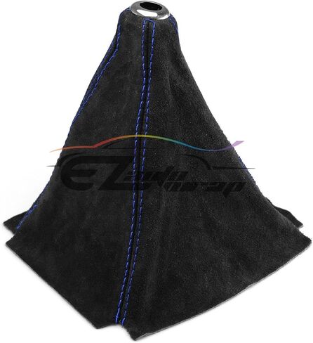 EZAUTOWRAP غطاء حذاء شيفتر من الجلد الطبيعي المخملي العالمي باللون الأسود مع غرز بيضاء MT في الرياضة in Saudi Arabia