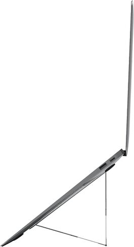 حامل MacBook رفيع للغاية، حامل كمبيوتر محمول، حامل نحيف ومريح وجيد التهوية، 6 ارتفاعات قابلة للتعديل من 2.1 بوصة إلى 3.6 بوصة، متوافق مع أجهزة الكمبيوتر المحمولة حتى 18 بوصة، حاصل على براءة اختراع أمريكية (رمادي فضائي) in Kuwait
