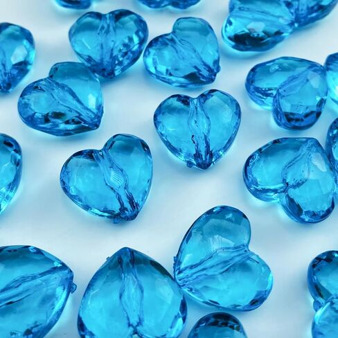 50pcs Acrylic Heart Beads 20mm Heart Shape Beads Loose Bead for Making Bracelet Necklace Jewelry Making Craft Beads(Red) in Saudi Arabia