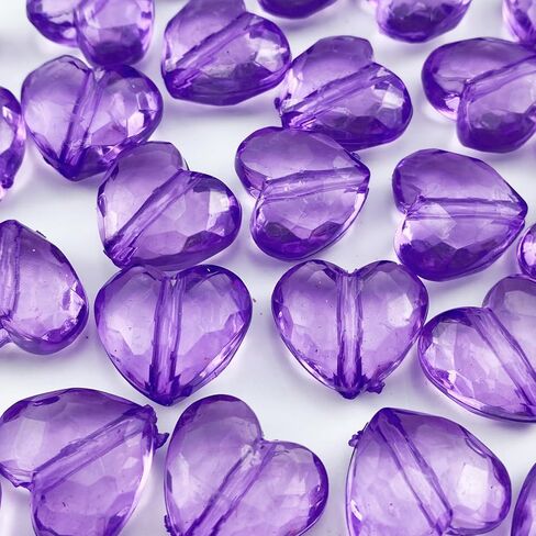 50pcs Acrylic Heart Beads 20mm Heart Shape Beads Loose Bead for Making Bracelet Necklace Jewelry Making Craft Beads(Red) in Saudi Arabia