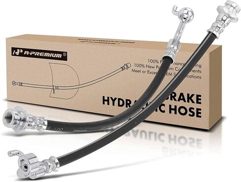 A-Premium Front Driver Brake Hydraulic Hose Compatible with Select Nissan and Infiniti Models - 350Z 2003-2009, G35 2003-2007 - Replace# 46211AL50A in Saudi Arabia