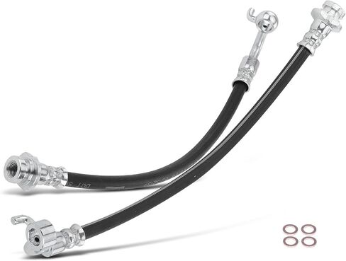 A-Premium Front Driver Brake Hydraulic Hose Compatible with Select Nissan and Infiniti Models - 350Z 2003-2009, G35 2003-2007 - Replace# 46211AL50A in Saudi Arabia