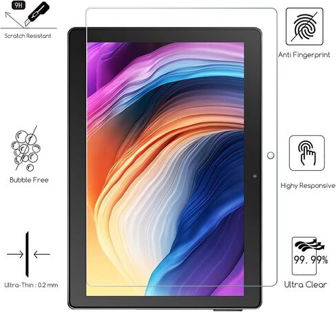 KEANBOLL 2 واقي شاشة من الزجاج المقوى لجهاز Dragon Touch Max10 Plus Tablet - (10.1 بوصة)، درع زجاجي مقوى مقاوم للخدش وصلابة 9H in Saudi Arabia