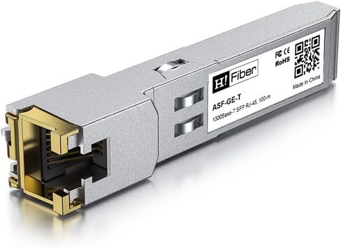 وحدة 1.25G SFP إلى RJ45، جهاز إرسال واستقبال إيثرنت SFP نحاسي 1000Base-T لـ Juniper QFX-SFP-1GE-T/EX-SFP-1GE-T وأكثر من ذلك، 100 متر in Kuwait