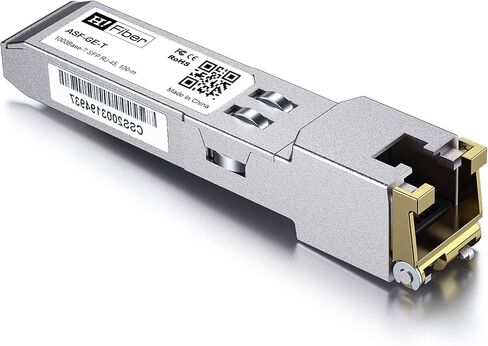 وحدة 1.25G SFP إلى RJ45، جهاز إرسال واستقبال إيثرنت SFP نحاسي 1000Base-T لـ Juniper QFX-SFP-1GE-T/EX-SFP-1GE-T وأكثر من ذلك، 100 متر in Kuwait