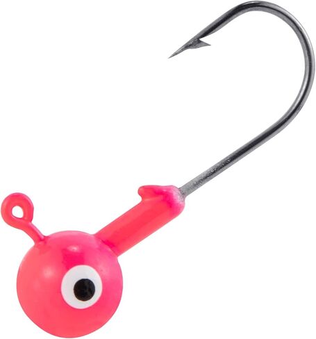 Dr.Fish 20 Pack Fishing Jig Heads, Crappie Jig Heads Round Ball Head Fishing Jigs Sharp Fishing Hooks for Bass Fishing Crappie Trout Panfish Walleye Live Bait Jigs Soft Plastic Freshwater Saltwater in Saudi Arabia