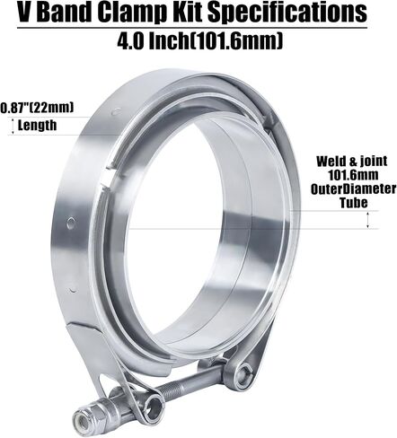 1.5 Inch V Band Clamp Coupling with Flange Male Female Stainless Steel in Kuwait