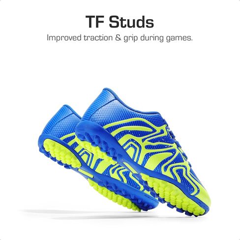 DREAM PAIRS Boys Girls Indoor Turf Soccer Cleats Lace Up Athletic Youth Futsal Football Shoes for Little/Big Kid in Saudi Arabia