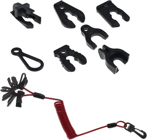2 Pcs Boat Engine Emergency Stop Switch Safety Lanyard for EW2-68348-00-00 all Yamaha Jet Ski WaveRunner WaveVenture WaveRaider WaveJammer WaveBlaster FX140 in Kuwait