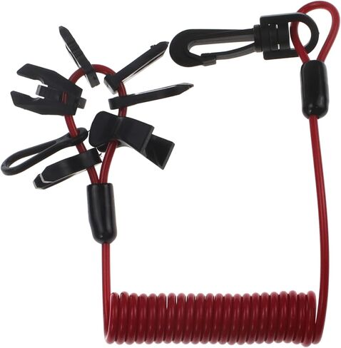 2 Pcs Boat Engine Emergency Stop Switch Safety Lanyard for EW2-68348-00-00 all Yamaha Jet Ski WaveRunner WaveVenture WaveRaider WaveJammer WaveBlaster FX140 in Kuwait