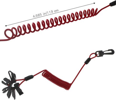 2 Pcs Boat Engine Emergency Stop Switch Safety Lanyard for EW2-68348-00-00 all Yamaha Jet Ski WaveRunner WaveVenture WaveRaider WaveJammer WaveBlaster FX140 in Kuwait