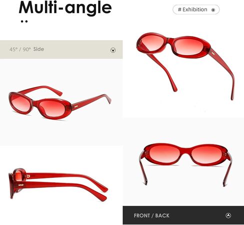 kimorn Retro Oval Sunglasses for Women and Men Fashion Small Oval Sun Glasses 90s Vintage Shades K1702 in Saudi Arabia