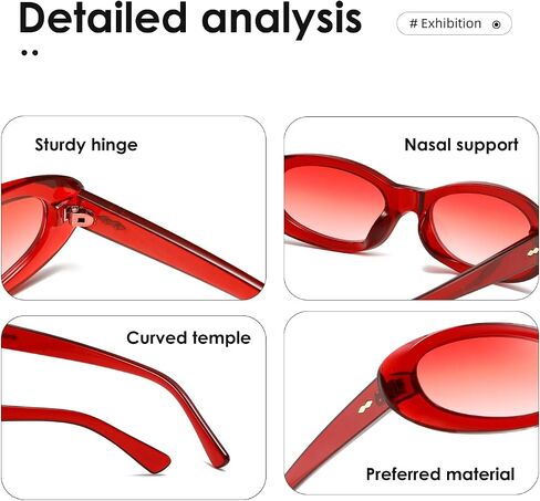 kimorn Retro Oval Sunglasses for Women and Men Fashion Small Oval Sun Glasses 90s Vintage Shades K1702 in Saudi Arabia