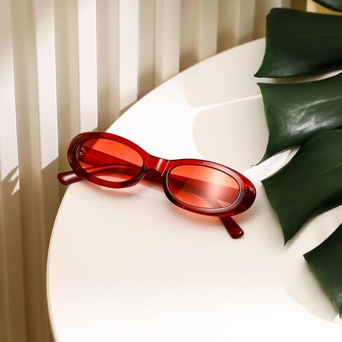 kimorn Retro Oval Sunglasses for Women and Men Fashion Small Oval Sun Glasses 90s Vintage Shades K1702 in Saudi Arabia