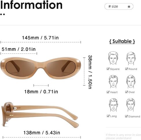kimorn Retro Oval Sunglasses for Women and Men Fashion Small Oval Sun Glasses 90s Vintage Shades K1702 in Saudi Arabia