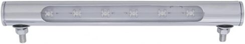 United Pacific 39995B 4 LED Rounded License Light, 1 ½" Diameter, Steel Housing, Easy Push-On Install, Bright White LED Light – 1 Unit in Saudi Arabia