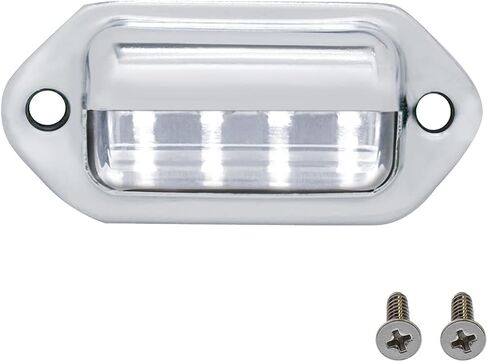 United Pacific 39995B 4 LED Rounded License Light, 1 ½" Diameter, Steel Housing, Easy Push-On Install, Bright White LED Light – 1 Unit in Saudi Arabia