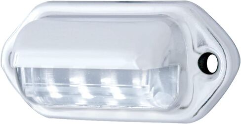 United Pacific 39995B 4 LED Rounded License Light, 1 ½" Diameter, Steel Housing, Easy Push-On Install, Bright White LED Light – 1 Unit in Saudi Arabia