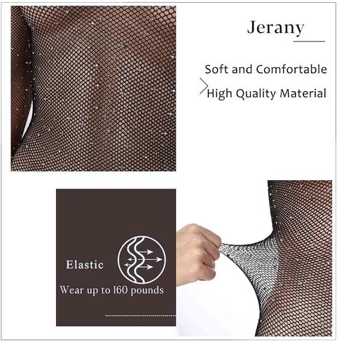 حجر الراين شبكة صيد السمك ارتداءها طويلة الأكمام شبكة Bodystocking ملهى ليلي الملابس الداخلية جوارب للنساء والفتيات in Saudi Arabia