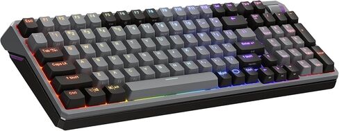 لوحة مفاتيح ألعاب RGB ميكانيكية لاسلكية من Cooler Master MK770 Macaron، Kailh Box V2 Click White Switchs، هيكل الحشية، قابل للتبديل السريع، Bluetooth|2.4 جيجا هرتز، قرص باللمس ثلاثي الاتجاهات، QWERTY (MK-770-MCKW1-US) in Kuwait