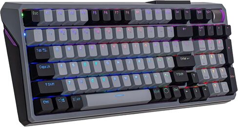 لوحة مفاتيح ألعاب RGB ميكانيكية لاسلكية من Cooler Master MK770 Macaron، Kailh Box V2 Click White Switchs، هيكل الحشية، قابل للتبديل السريع، Bluetooth|2.4 جيجا هرتز، قرص باللمس ثلاثي الاتجاهات، QWERTY (MK-770-MCKW1-US) in Kuwait