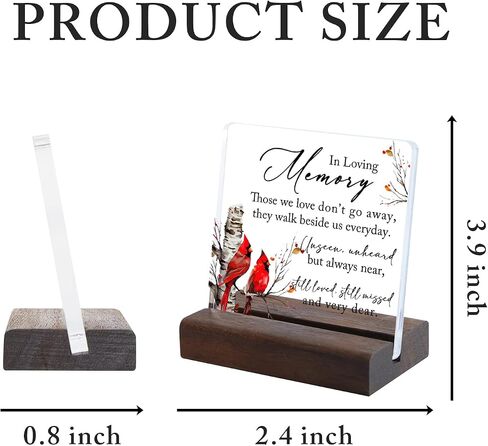 Sympathy Gifts, Cardinal Sympathy Gift, Memorial Gifts for Loss of Loved One Condolence Grief Bereavement Present in Memory of Mother Father Husband Wife in Saudi Arabia