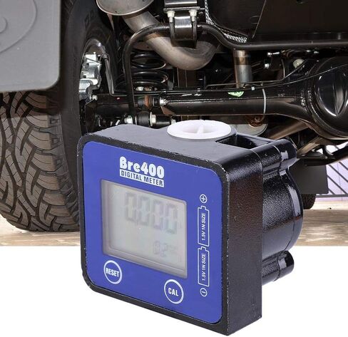 مقياس التدفق Marhynchus شاشة LCD عالية الدقة مقياس تدفق الوقود من سبائك الألومنيوم 1/2 بوصة، نطاق التدفق 1-30 لتر/دقيقة in Kuwait