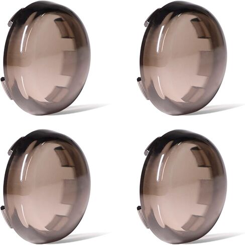 4 قطع غطاء عدسة ضوء إشارة الانعطاف متوافق مع Harley Davidson Sportster Dyna Street Glide، ملحقات الدراجات النارية (شفاف in Kuwait