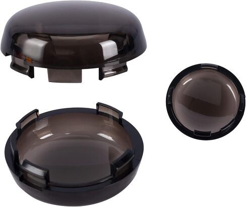 4 قطع غطاء عدسة ضوء إشارة الانعطاف متوافق مع Harley Davidson Sportster Dyna Street Glide، ملحقات الدراجات النارية (شفاف in Kuwait