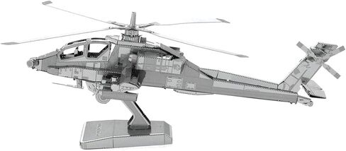 Metal Earth Fascinations AH-64 Apache 3D Metal Model Kit Bundle with Tweezers in Saudi Arabia