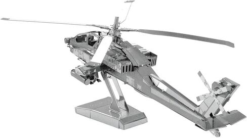 Metal Earth Fascinations AH-64 Apache 3D Metal Model Kit Bundle with Tweezers in Saudi Arabia