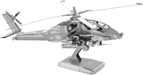 Metal Earth Fascinations AH-64 Apache 3D Metal Model Kit Bundle with Tweezers in Saudi Arabia