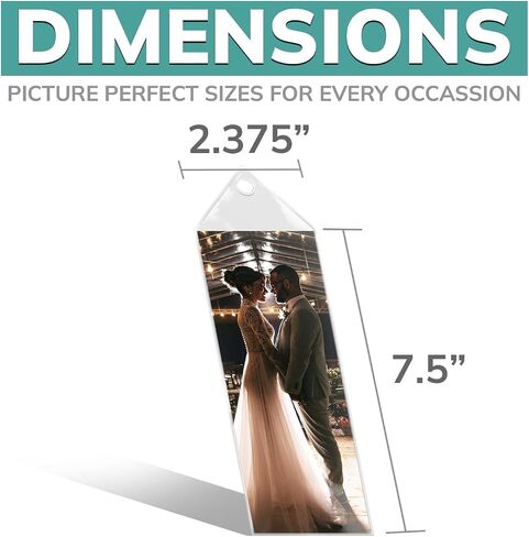 إطارات PBF PHOTO BOOTH بأكمام شفافة من الفينيل لصور Shutterbooth | مسح الإشارات المرجعية حامل شريط الصور | إشارات مرجعية مخصصة يمكنك صنعها بنفسك | إشارات مرجعية واضحة للصياغة (25 حزمة) in Kuwait