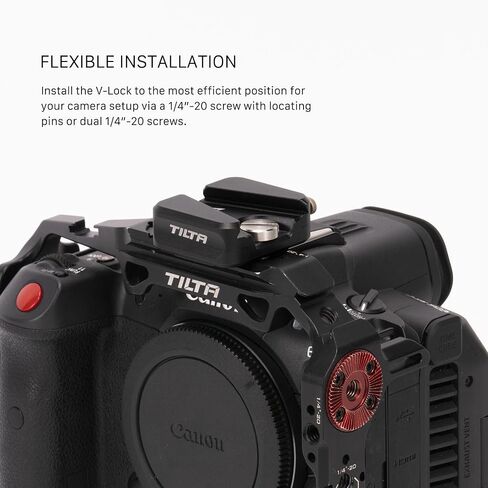 Tilta Pocket V-Mount Battery Plate V2 | Quick Release with 1/4"-20 Threaded Holes | Black | TA-PBP2-V in Saudi Arabia