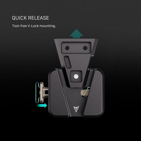 Tilta Pocket V-Mount Battery Plate V2 | Quick Release with 1/4"-20 Threaded Holes | Black | TA-PBP2-V in Saudi Arabia