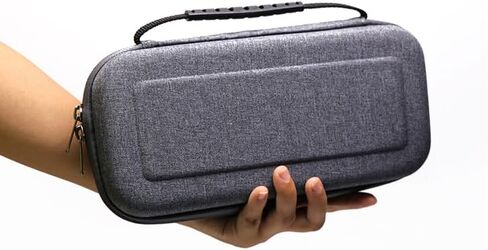 BGGCHEECA GO-L Hard Carrying Shell Case Compatible with Switch/Switch OLED, with 19 Game Card Slots and 2 Micro SD Card Slots, Portable Travel Carry Case, with 4 Thumb Grip Caps. (Black/Red) in Saudi Arabia