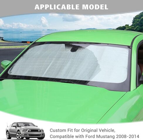 Car Windshield Sun Shade Window Visor Compatible with Ford Mustang 2008-2014 in Saudi Arabia