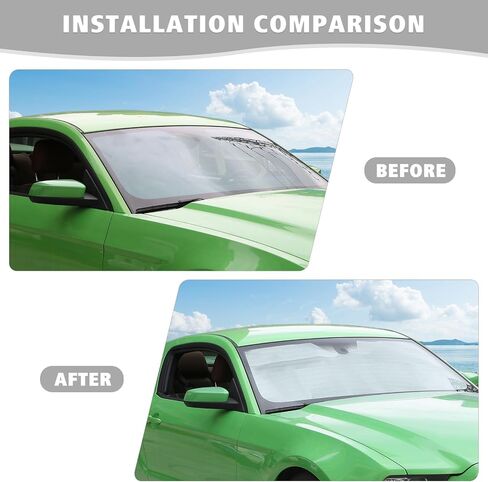 Car Windshield Sun Shade Window Visor Compatible with Ford Mustang 2008-2014 in Saudi Arabia