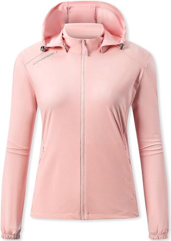Women's UPF 50+ Sun Protection Athletic Jacket Pockets Long Sleeve Lightweight Cooling Shirts Hiking Outdoor in Saudi Arabia