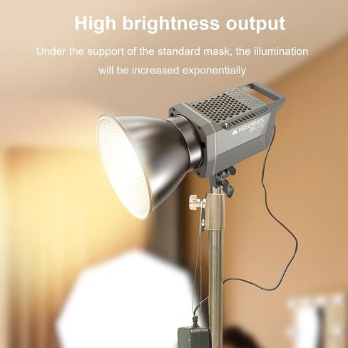 COB LED Video Light, 200W, 3200K-5600K Color Temperature, CRI 97+, TLCI 98+, 6 Lighting Effects for Video, Photography, Live Streaming in Saudi Arabia