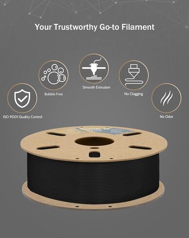 DURAMIC 3D PLA Plus Filament 1.75 مم أبيض 1 كجم، 1.75 PLA Pro 3D خيوط الطابعة 8 مرات قوة، 1 كجم من الورق المقوى بكرة طباعة ثلاثية الأبعاد دقة الأبعاد 99% +/- 0.03 مم in Kuwait