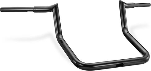 MoKitDora Indian Handlebar 8" Rise 1-1/4" Fat 1.25" Clamp Ape Hangers Meathook Bagger Bars Compatible with 2018-up Indian Chieftain Roadmaster, Gloss Black in Saudi Arabia