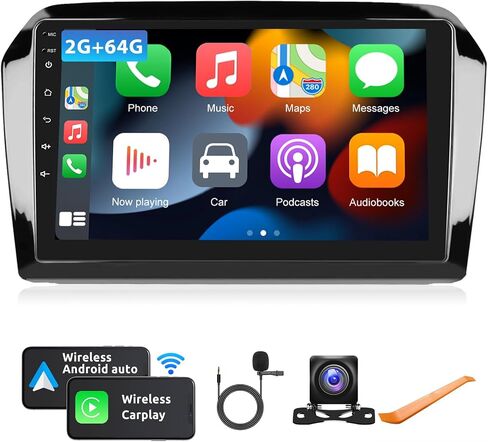 2+64G Android Stereo for Volkswagen Jetta 2013-2017 with Wireless Carplay&Android Auto, 9 inch Touchscreen GPS Navigation Bluetooth USB WiFi HiFi Audio FM/RDS Radio Receiver Backup Camera in Saudi Arabia